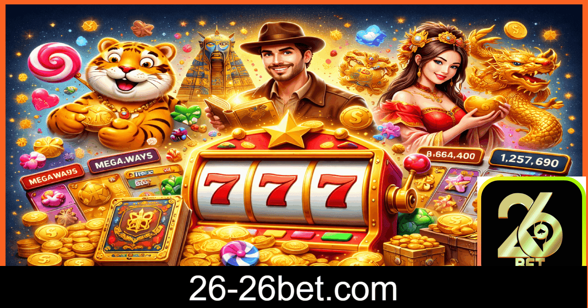 Slots 26BET Brasil 2026 com RTP alto, jackpots e grandes prêmios em plataforma segura