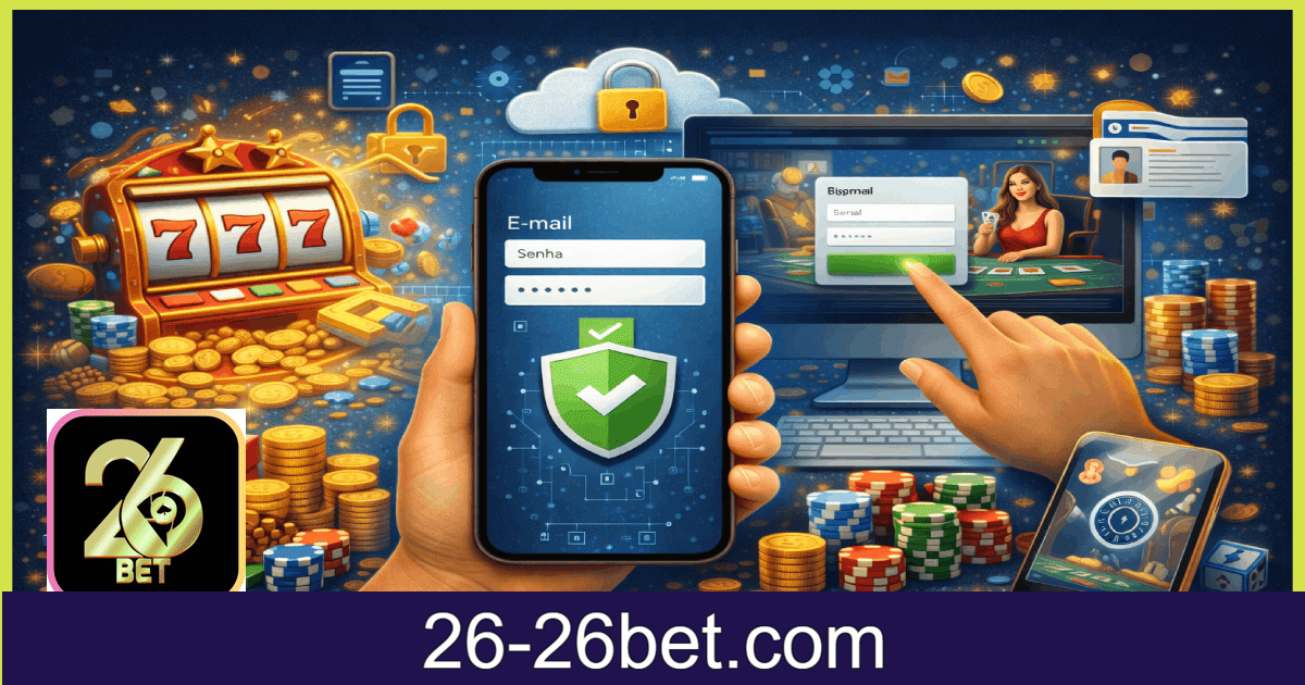 Cadastro 26BET Brasil com registro rápido, seguro e acesso completo à plataforma